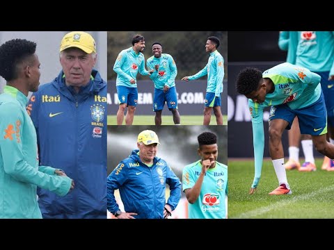 Willian Estevao In Brazil Training Today🔥 Spotted With Anchelotti.