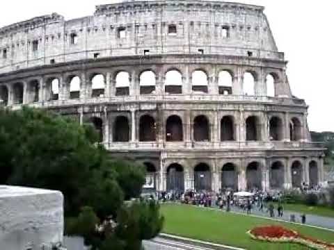 Rome - view of Colosseum from near Via Nicola Salvi