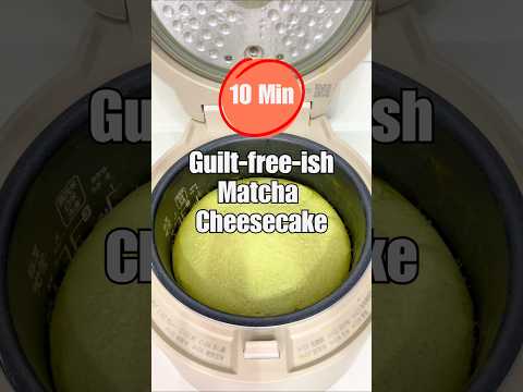 Guilt-free-ish Matcha Cheesecake