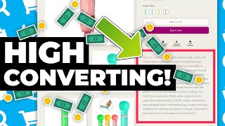 How to Write HIGH CONVERTING Product Descriptions (Dropshipping Examples!)