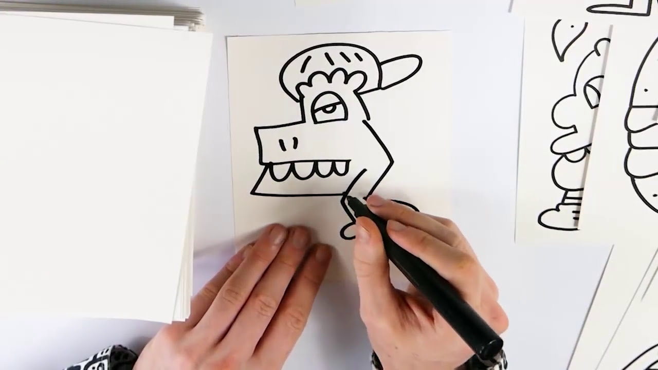 Constantly doodling for two hours