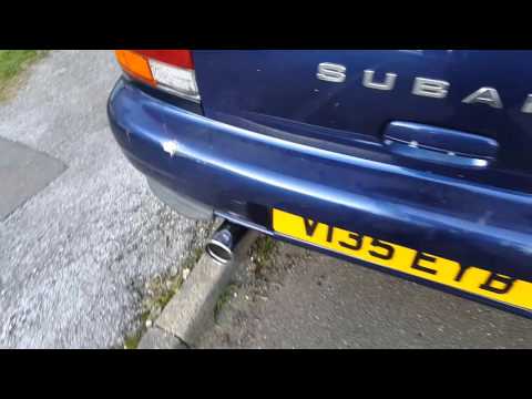 Impreza started after 6 months Prodrive exhaust classic