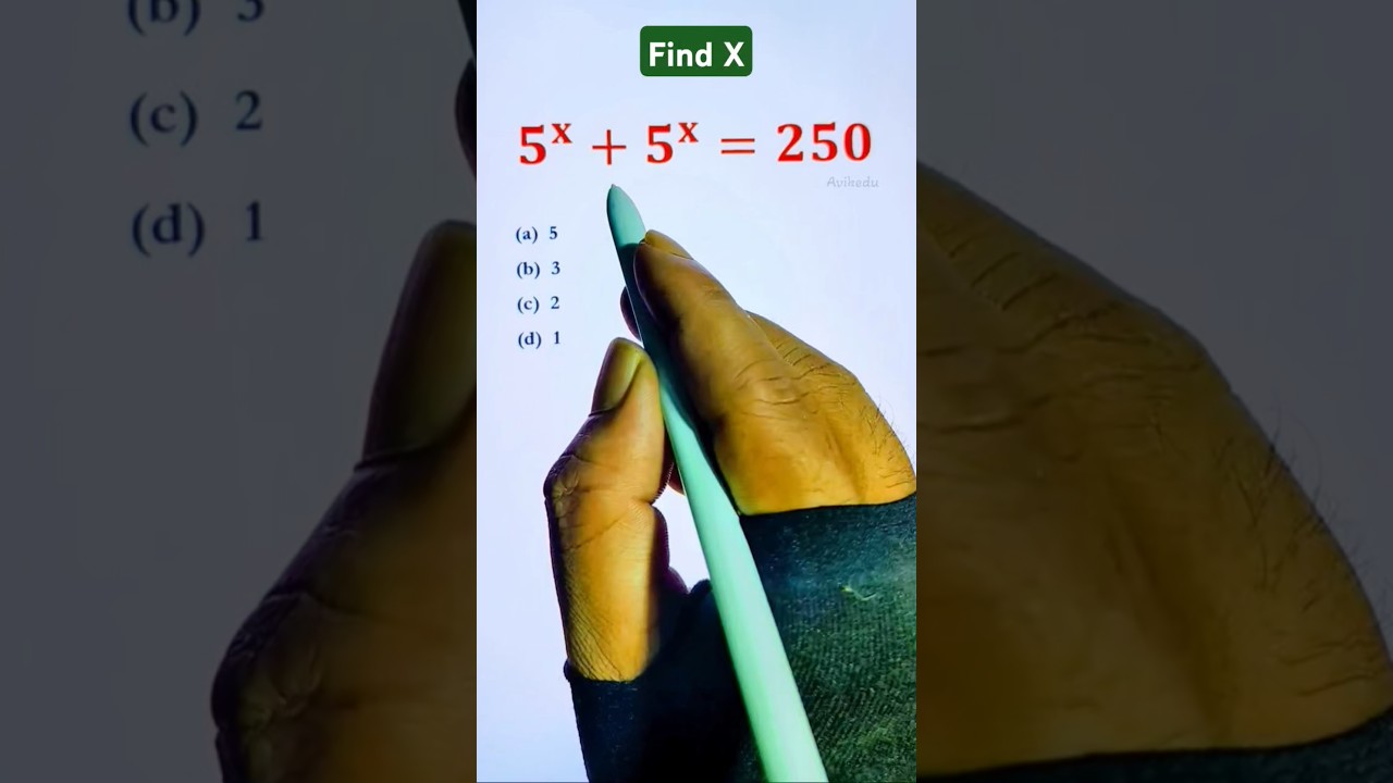 Very nice exponential math problem #shorts #mathematics #maths #exponential