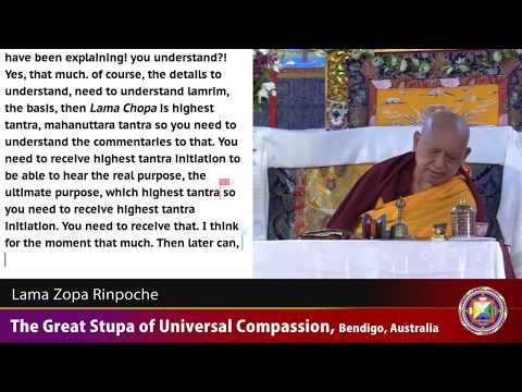 20180410 0930 LZR GSUC Bendigo - Lama Chopa Jorcho and Tsog and benefits of it