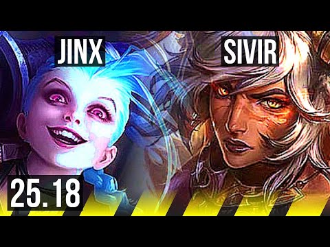 JINX & Shen vs SIVIR & Rakan (ADC) | Legendary, 800+ games | EUW Master | 25.18