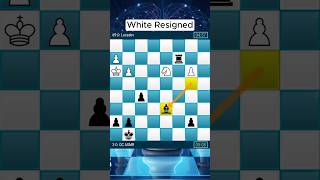 Online Chess ASMR #88 ♟️ — White Resigned #shorts