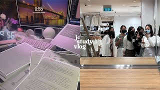 junior college productive study vlog singapore 🍦| stressin, jc life, going out w friends