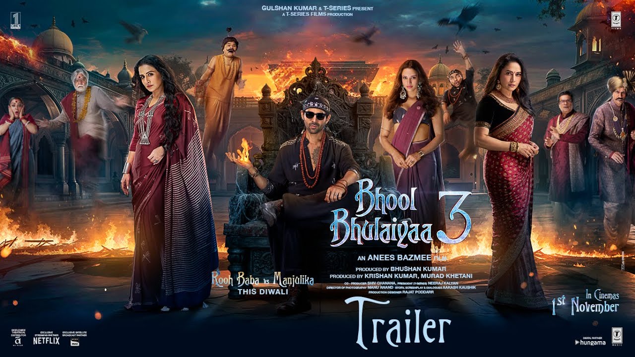 Bhool Bhulaiyaa 3 Movie (Nov 2024) - Trailer, Star Cast, Release Date | Paytm.com