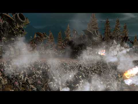 VAMPIRE COAST vs DAEMONS OF CHAOS - TotalWar Warhammer 3 cinematic battle