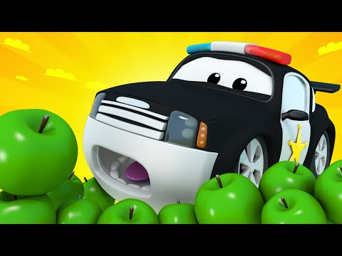Der Streifenwagen in Autopolis -  Matts Geburtstagsüberraschung - Autopolis 🚒 Cartoons für Kinder 🚓