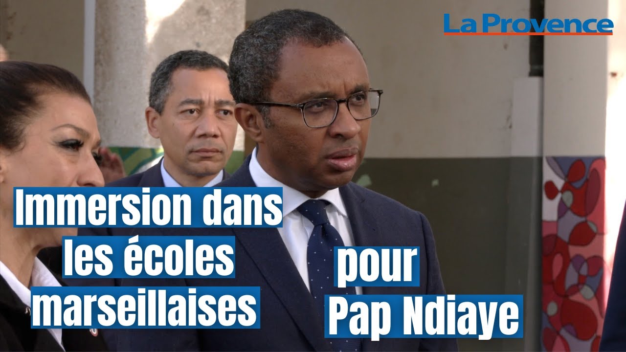 Immersion dans les écoles marseillaises pour Pap Ndiaye