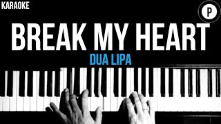 Dua Lipa - Break My Heart Karaoke SLOWER Acoustic 