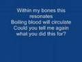 Rise Against - Blood to Bleed (with lyrics) 