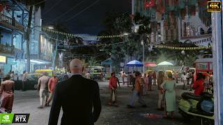 HITMAN™ 3 - Mumbai, India  (Night Time) Cinematic Run - [4K 60FPS]