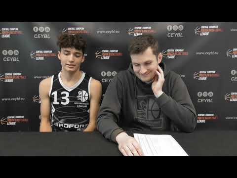 CEYBL U14 - Press conference, 30.10.2022, ŠBK Handlová - ADFORS Basket Litomyšl