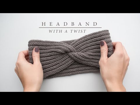 How to knit a headband with a twist | Knitting tutorial