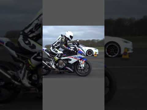 BMW s1000rr vs Tesla S Plaid Drag Race... #bmw #lots #sport #tesla
