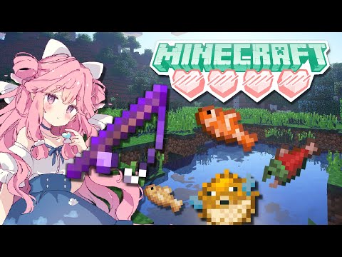 EPIC MINECRAFT FISHING ROD HACK! Kirispica & V-Dere