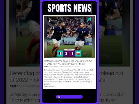 France's History-Making Moment: Defeating Poland to Reach 2022 FIFA World Cup Quarterfinals!