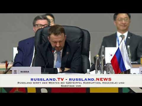 Russland wirft dem Westen bei G20 Gipfel Korruption, Heuchelei und Sabotage vor