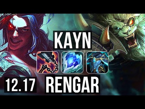 KAYN vs RENGAR (JNG) | 9/1/10, 1.8M mastery, 600+ games, Dominating | EUW Diamond | 12.17
