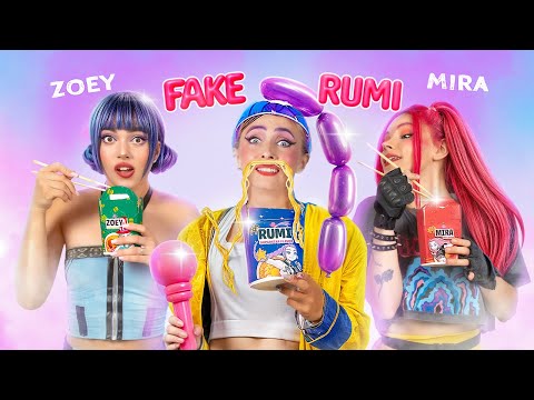 Fake VS Real KPop Demon Hunter! Huntix Movie Challenge!