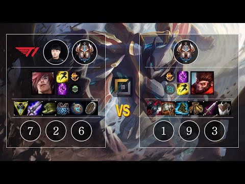 T1 Kuri Sett vs Wukong Top - KR Patch 10.12