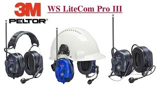 3M Peltor WS LiteCom Pro III - Gehörschutz Headset mit DMR Funk und Bluetooth