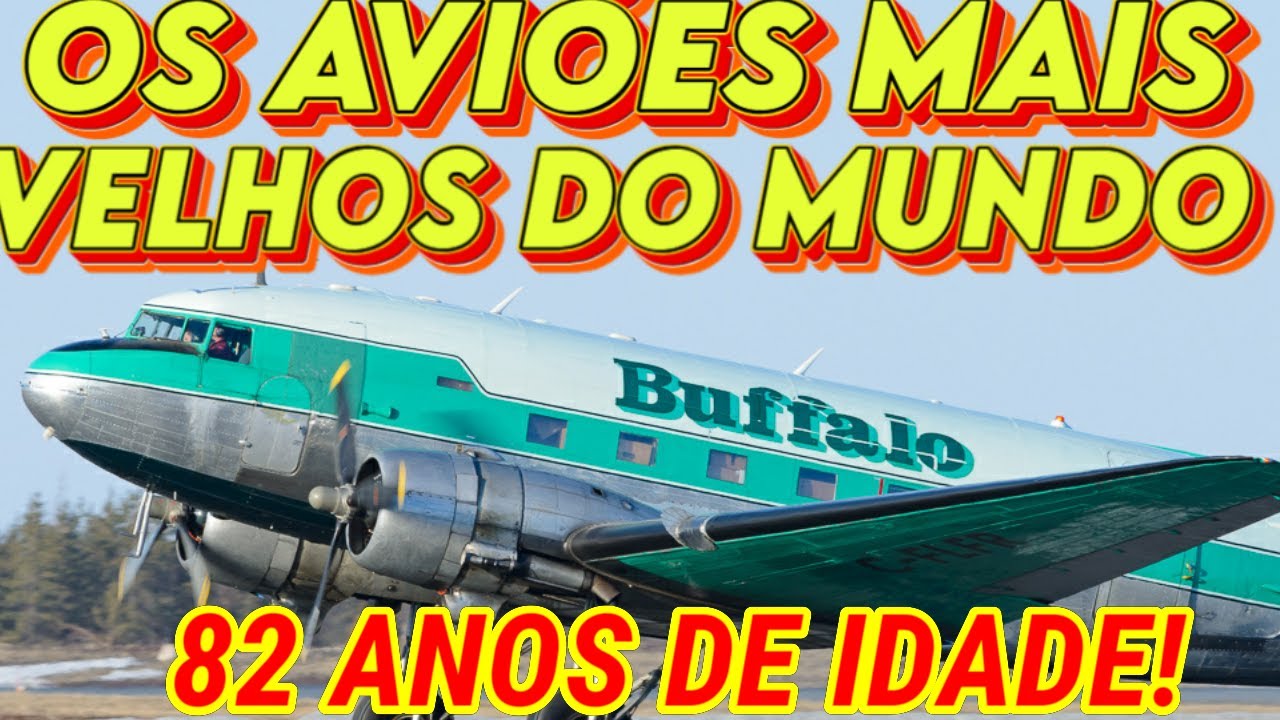 OS AVIÕES MAIS VELHOS EM OPERAÇÃO NO MUNDO! AVIÕES COM 80 ANOS! INCRÍVEL!