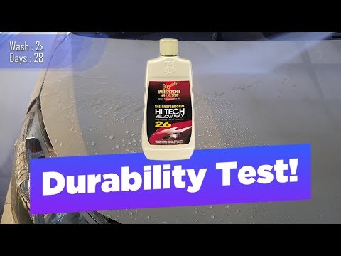 Car Wax Test : Meguiars Hi Tech Yellow Wax 26