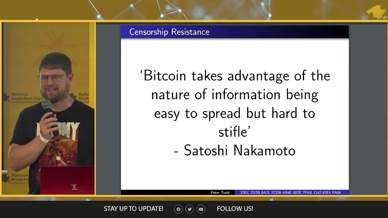 Peter Todd - Why you should run a full node - Mallorca Blockchain Days 2023