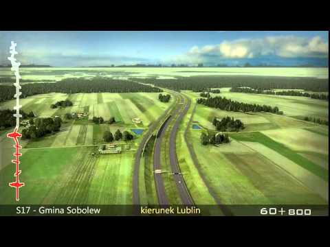 wizualizacja drogi S17 droga ekspresowa