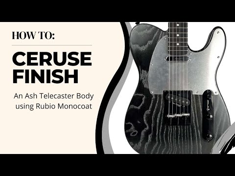 Ceruse Finish Ash Body Telecaster Electric Guitar with Rubio Monocoat