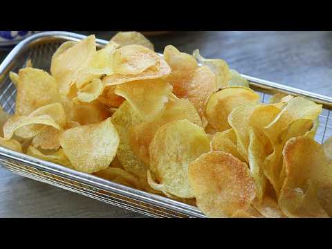 Homemade Crispy Potato Chips Recipe 😍
