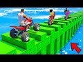 SHINCHAN AND FRANKLIN TRIED THE IMPOSSIBLE STEP BRIDGE PARKOUR CHALLENGE GTA 5