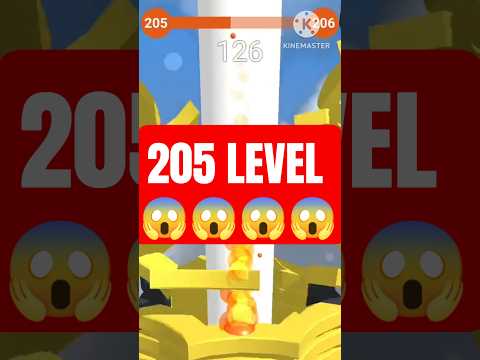Stack Ball Gameplay 😱😱😱😱 || Level 205 || #shorts #trendingshorts #ytshorts