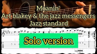 Moanin'/Art blakey & the jazz messengers/Ben-T-Zik guitar cover#6 (with PDF&TAB)