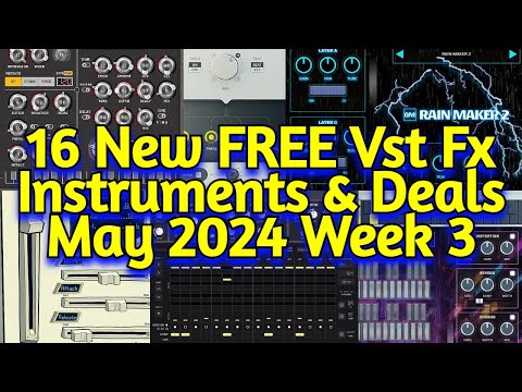 16 Best New FREE VST Plugins, Vst Instruments, Sample Packs & Plugin Deals - MAY 2024 Week 3