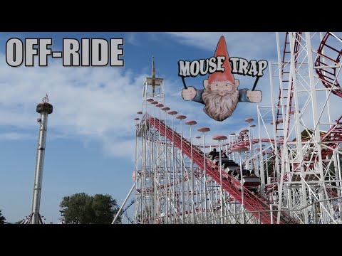 Off-ride footage of a Mouse Trap train