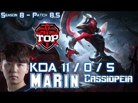 TOP MaRin CASSIOPEIA vs RYZE Mid - Patch 8.5 KR Ranked