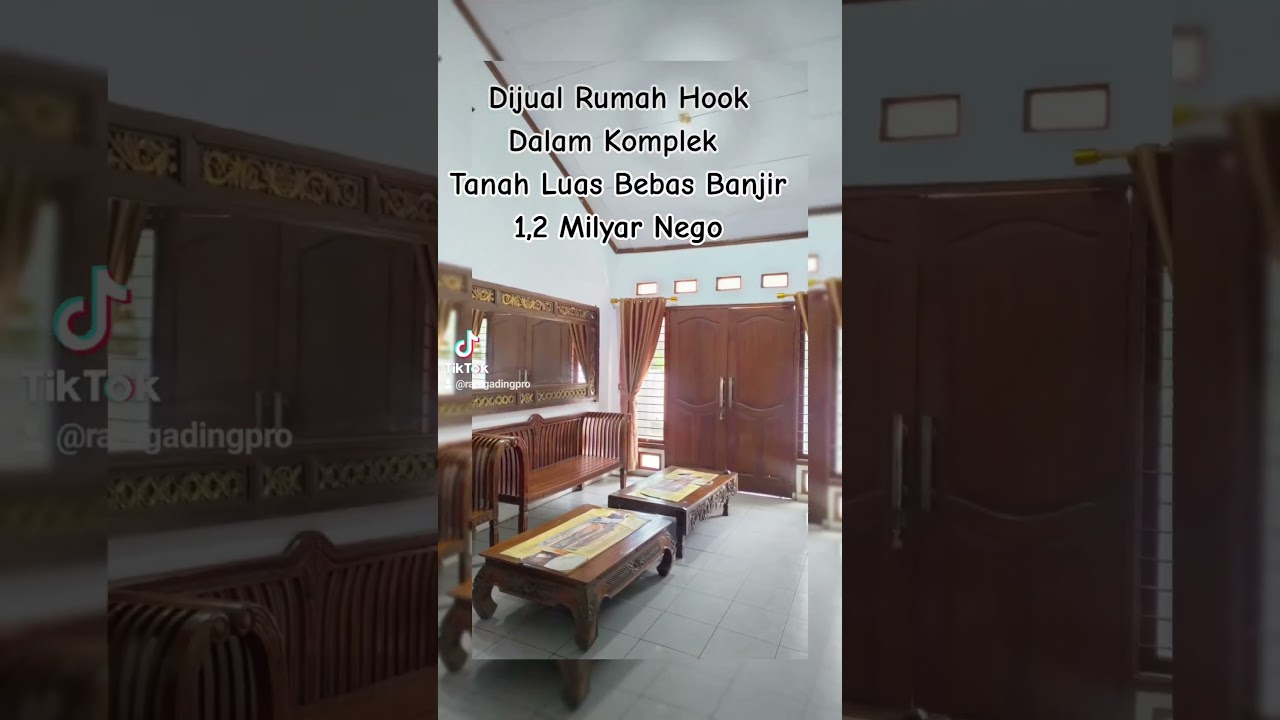 Dijual Rumah Hook Dibawah Harga Pasar Strategis Tanah Luas Termurah SHM Nego