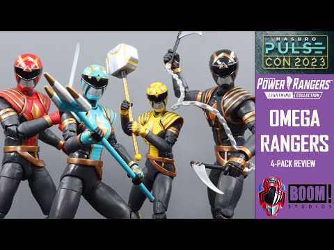 Power Rangers Lightning Collection OMEGA RANGERS MMPR Boom Studios Comic 4-Pack Pulse Con Exclusive