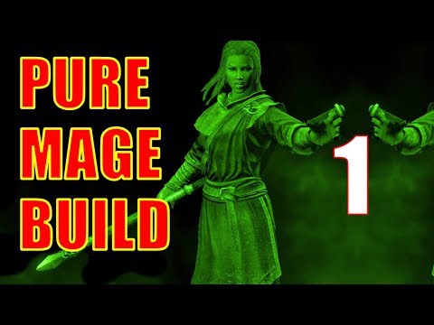 Skyrim Pure Mage Walkthrough NO WEAPONS NO ARMOR Part 1 - How to Do a Pure Mage Power Start!