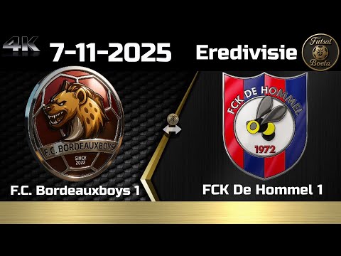 Eredivisie: FC Bordeauxboys 1- FCK De Hommel 1  (7-11-2025) 