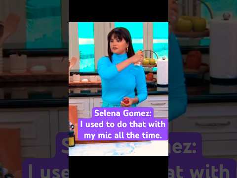 Selena Gomez:I used to do that with my mic all the time #selenagomez
