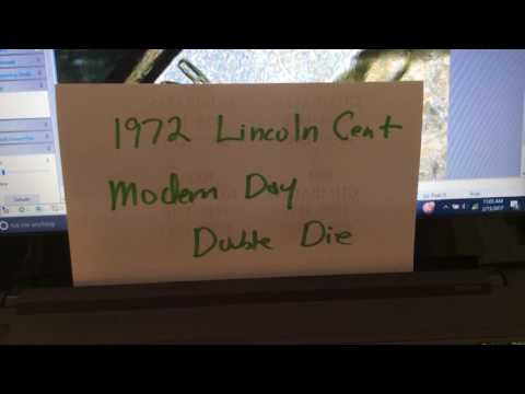 1972 Lincoln Cent Double Die