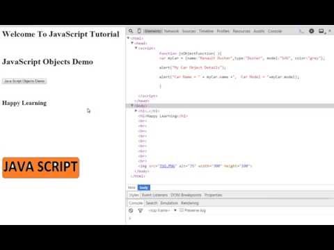 Javascript Objects Properties Access Demo