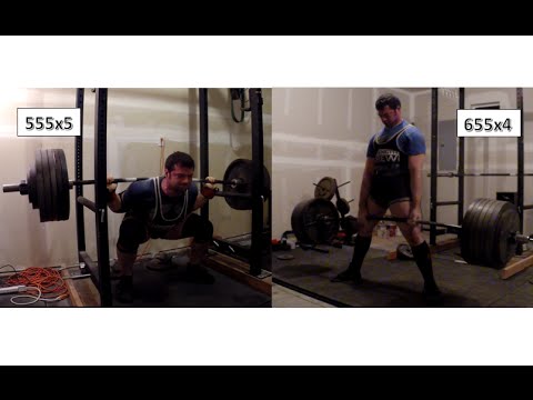 Joy in the low points: 555x5 Squat 655x4 Deadlift