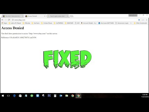 Ebay Access Denied Error FIX