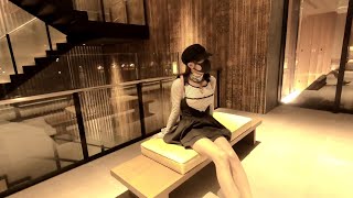 美脚な彼女とミニスカワンピでお出かけ( *´艸｀)